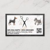 schaar | Doggies | QR-code Visitekaartje (Voorkant)