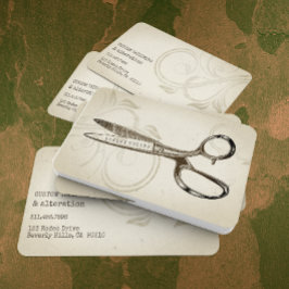  schaar Elegant Hairdresser Seamstress Visitekaartje
