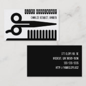 Schaar en Comb Hair Biz Visitekaartje (Voorkant / Achterkant)