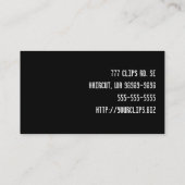 Schaar en Comb Hair Biz Visitekaartje (Achterkant)