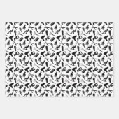 Schaar- en haarstaafpatronen inpakpapier vel (Voorkant 3)