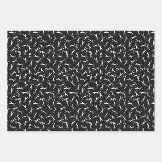 Schaar- en haarstaafpatronen inpakpapier vel (Voorkant 2)