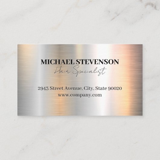 Schaar en kam | Bloemen patroon achtergrond Visitekaartje (Achterkant)