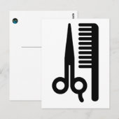 Schaar en kam briefkaart (Voorkant / Achterkant)