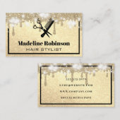 Schaar en kam | Glitter en Sparkle Visitekaartje (Voorkant / Achterkant)