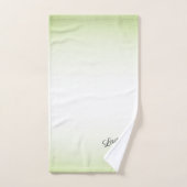 Schaar en kam groen bad handdoek (Handdoek)