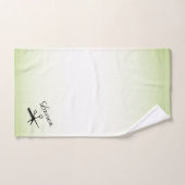 Schaar en kam groen bad handdoek (Handdoek)