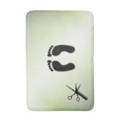 Schaar en Kam Groen Badmat (Voorkant Verticaal)