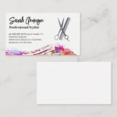 Schaar en kam | Hair Stylist Visitekaartje (Voorkant / Achterkant)