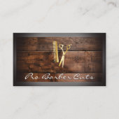 Schaar en kam | Hout Visitekaartje (Voorkant)