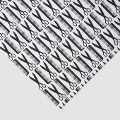 Schaar en Kam Patroon Tissuepapier (Detail)