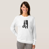Schaar en kam t-shirt (Voorkant volledig)