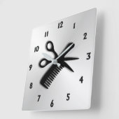 Schaar en kam vierkante klok (Hoek)