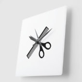 schaar en kam vierkante klok (Hoek)