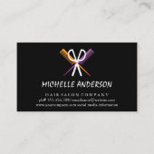 Schaar en kam visitekaartje (Voorkant)