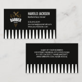 Schaar en kam voor herenkapper visitekaartje (Voorkant / Achterkant)