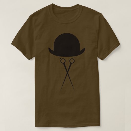 Schaar en Pet van Bowler T-shirt (Design voorkant)