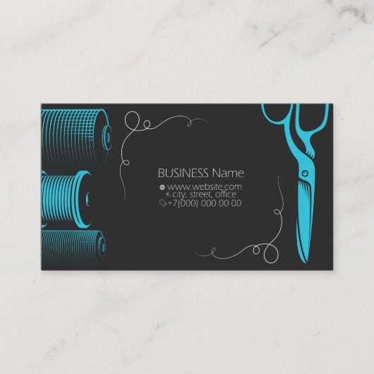 schaar- en schroefdraad voor visitekaartjes voor k (Voorkant)