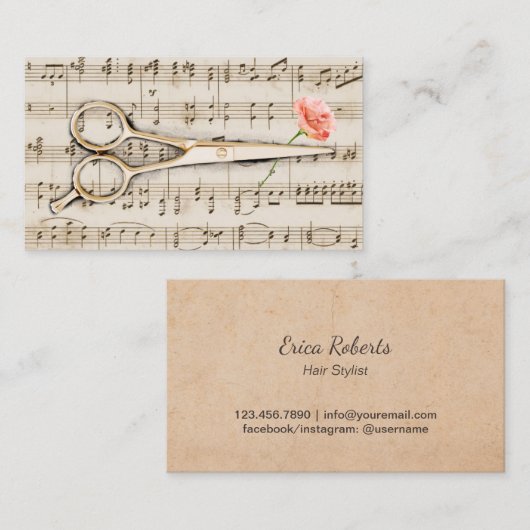  schaar- en ventilatorschaar- en ventilatorfunctie visitekaartje (Voorkant / Achterkant)