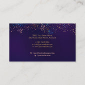 Schaar en vlinder goud en kleur visitekaartje (Achterkant)