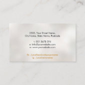 Schaar en vlinder Waterverf en goud Visitekaartje (Achterkant)