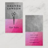 schaar | Geometrische Waterverf Visitekaartje (Voorkant / Achterkant)