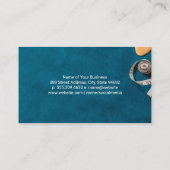 schaar | Gereedschap voor naaister op maat Visitekaartje (Achterkant)