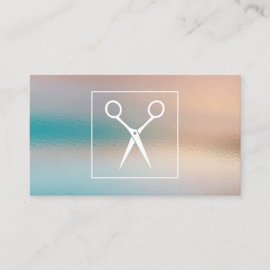 Schaar | Glas Textuur Achtergrond Afsprakenkaartje (Voorkant)