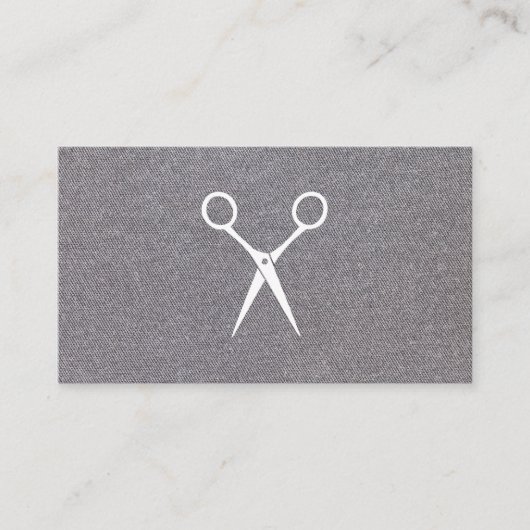 schaar | Grijze textuur Achtergrond Visitekaartje (Voorkant)