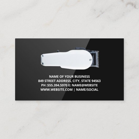 Schaar Haar Clippers | Visitekaartje QR-code (Achterkant)