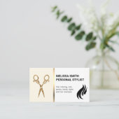 schaar | Hair Logo Visitekaartje (Staand voorkant)