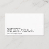 Schaar Hair Salon Logo Visitekaartje (Achterkant)