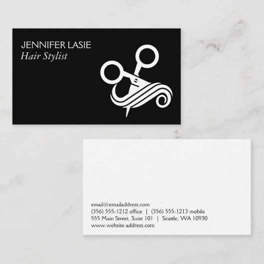 Schaar Hair Salon Logo Visitekaartje (Voorkant / Achterkant)