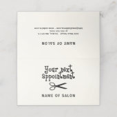 Schaar - Hair Stylist Afspraakkaart Afsprakenkaart (Buitenkant ongevouwen)