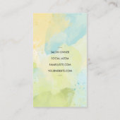 schaar | Hair Stylist | WATERVERF Visitekaartje (Achterkant)