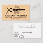 Schaar | Hond Poot Afsprakenkaartje (Voorkant / Achterkant)