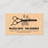 Schaar | Hond Poot Afsprakenkaartje (Voorkant)