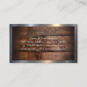 schaar | Hout en metaalhoudend Lijst Visitekaartje (Achterkant)