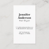 Schaar kam Logo | geometrisch trimpatroon Visitekaartje (Achterkant)