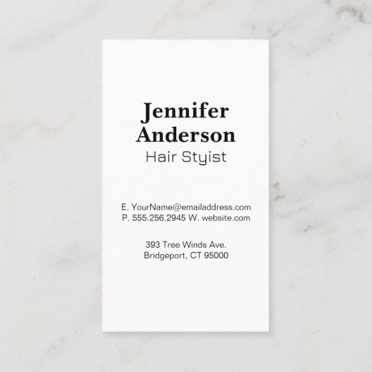 Schaar kam Logo | geometrisch trimpatroon Visitekaartje (Achterkant)