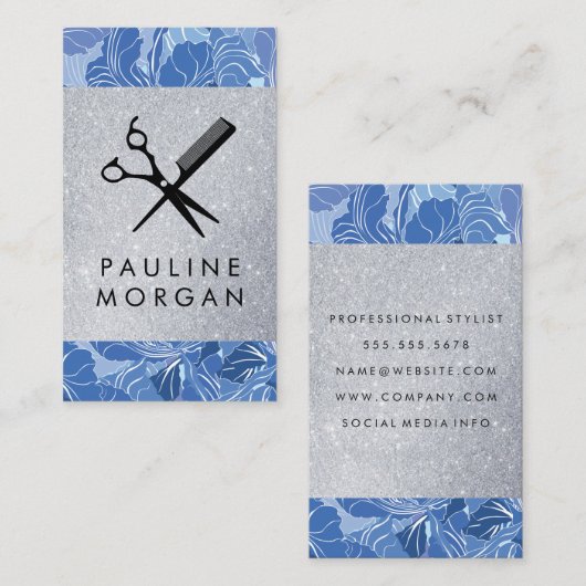 Schaar Kam Logo | Haarstylist Visitekaartje (Voorkant / Achterkant)