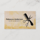 Schaar kam Logo | Hair Stylist Appt Afsprakenkaartje (Voorkant)