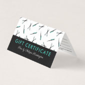 Schaar & kammen Haarsalon Cadeaubon Kaart (Voorkant)