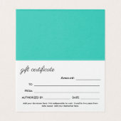 Schaar & kammen Haarsalon Cadeaubon Kaart (Binnenkant ongevouwen)