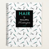 Schaar & kammen Patroon Hair Stylist Planner (Voorkant)