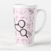 Schaar kapper stylist gepersonaliseerd latte mok (Rechts)