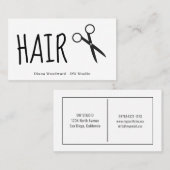 Schaar Kappers Visitekaartje (Voorkant / Achterkant)