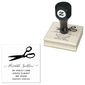 Schaar Kapsalon Kapper Professioneel Rubberstempel (Gestempeld)