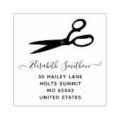 Schaar Kapsalon Kapper Professioneel Rubberstempel (Afrduk)