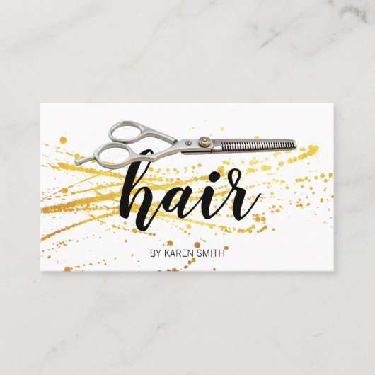 Schaar Kapsalon | Kapsalon Schoonheid Afsprakenkaartje (Voorkant)